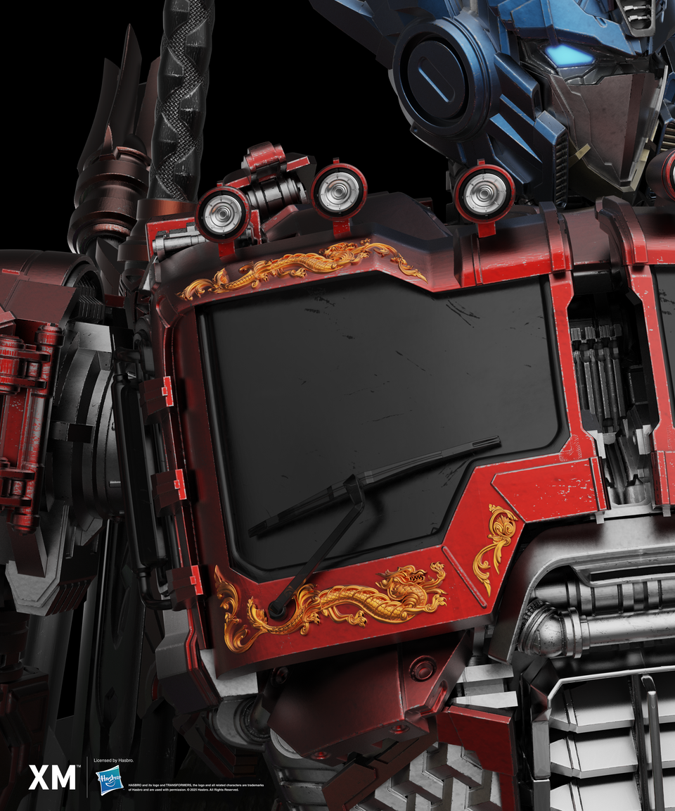 XM Studios Optimus Prime - Azure Dragon (Mythical Beasts Series) 1/10 Scale Statue