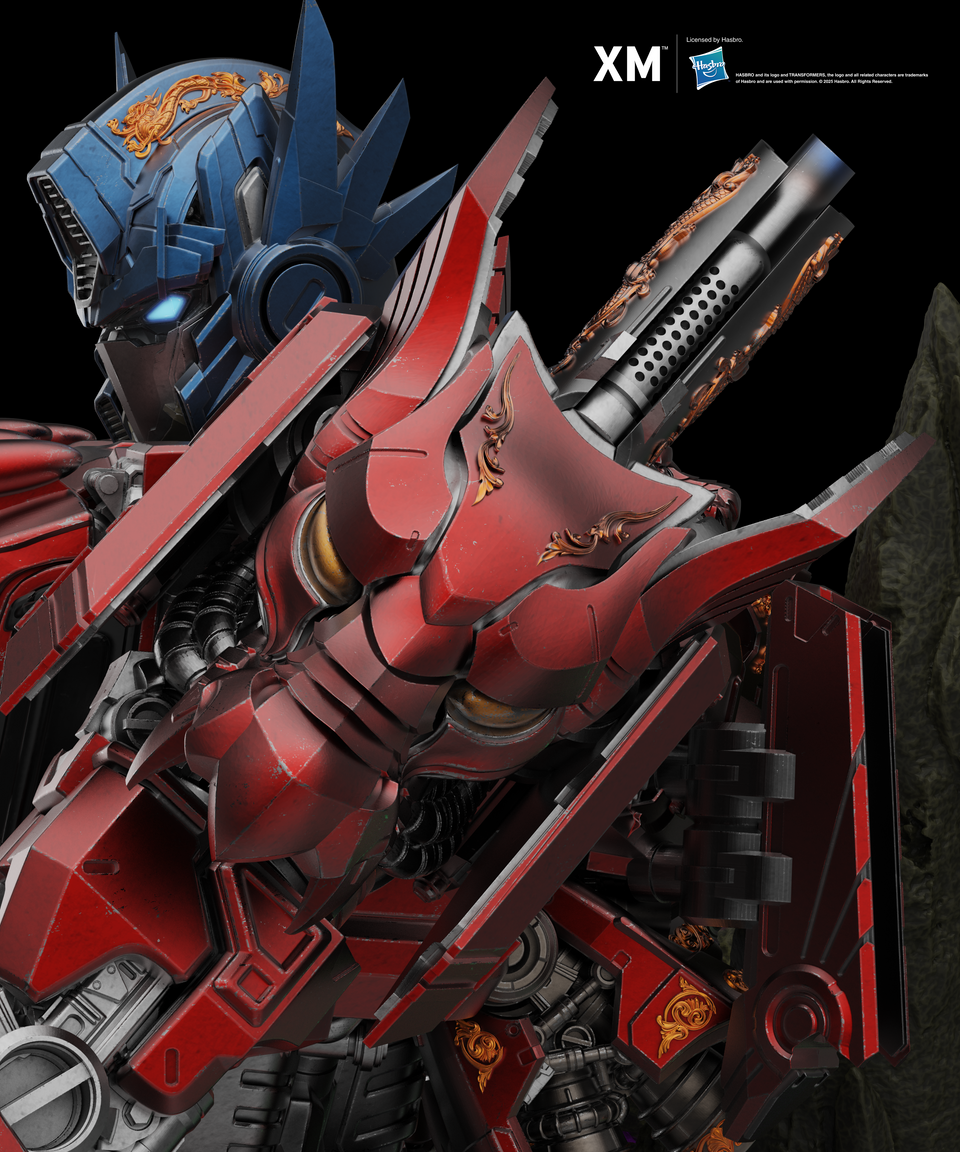 XM Studios Optimus Prime - Azure Dragon (Mythical Beasts Series) 1/10 Scale Statue