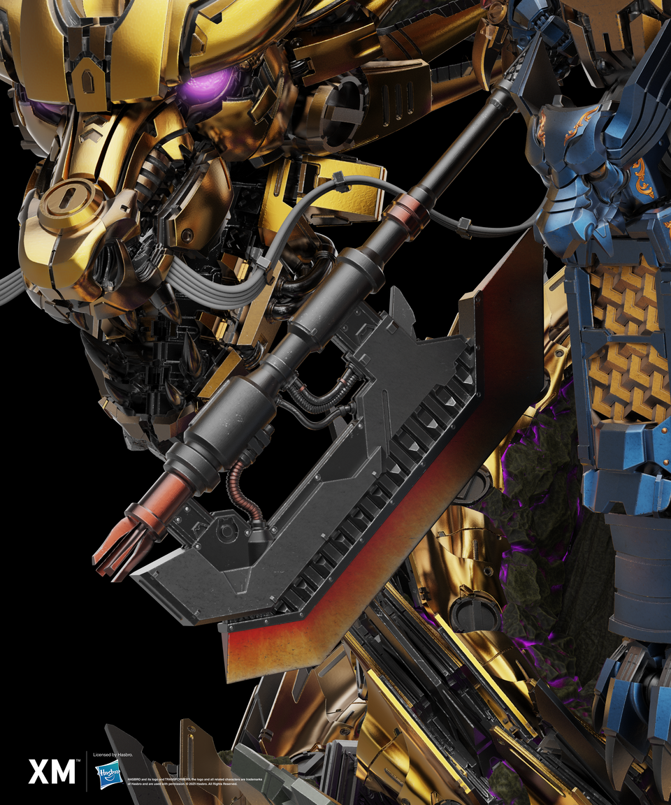 XM Studios Optimus Prime - Azure Dragon Gold Version (Mythical Beasts Series) 1/10 Scale Statue (Copy)