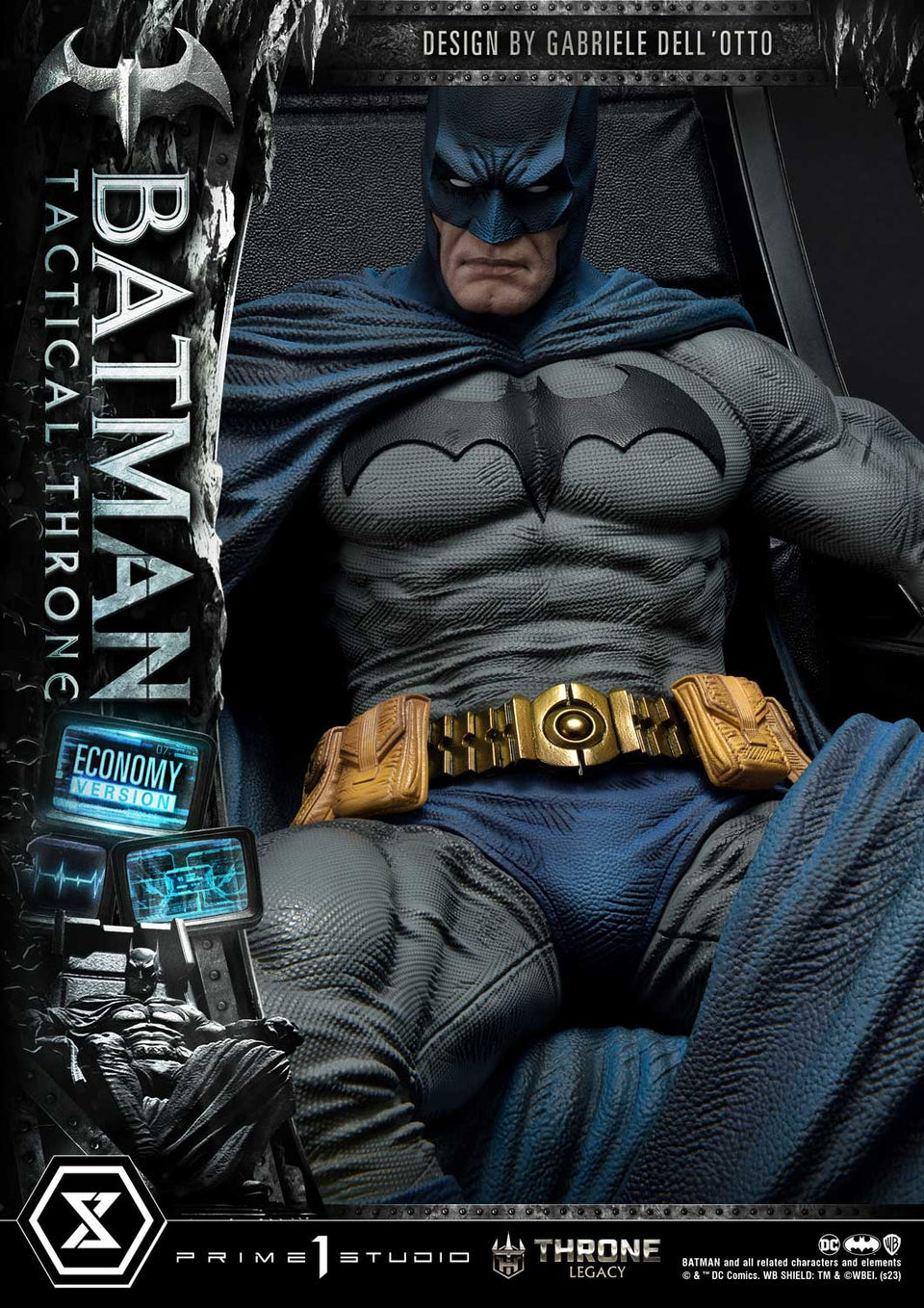 Prime 1 Studios Batman Tactical Throne (Economy Version) 1/4 Scale Statue