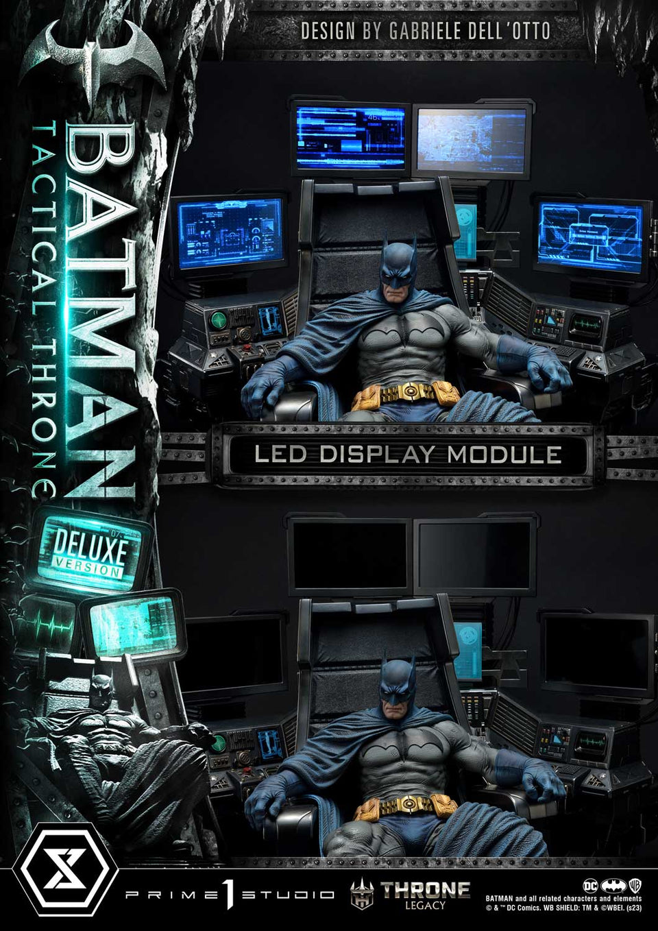 Prime 1 Studios Batman Tactical Throne (Deluxe Bonus Version) 1/4 Scale Statue