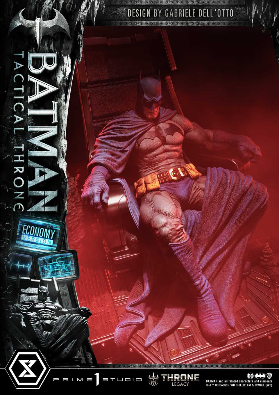 Prime 1 Studios Batman Tactical Throne (Economy Version) 1/4 Scale Statue
