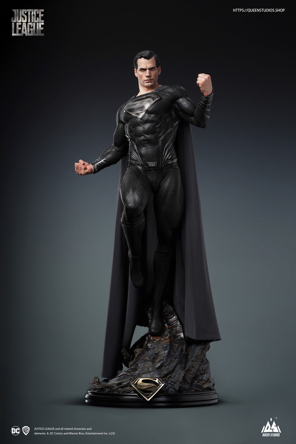 Queen Studios Superman (Henry Cavill) Black Suit (Premium Edition) 1/3 Scale Statue