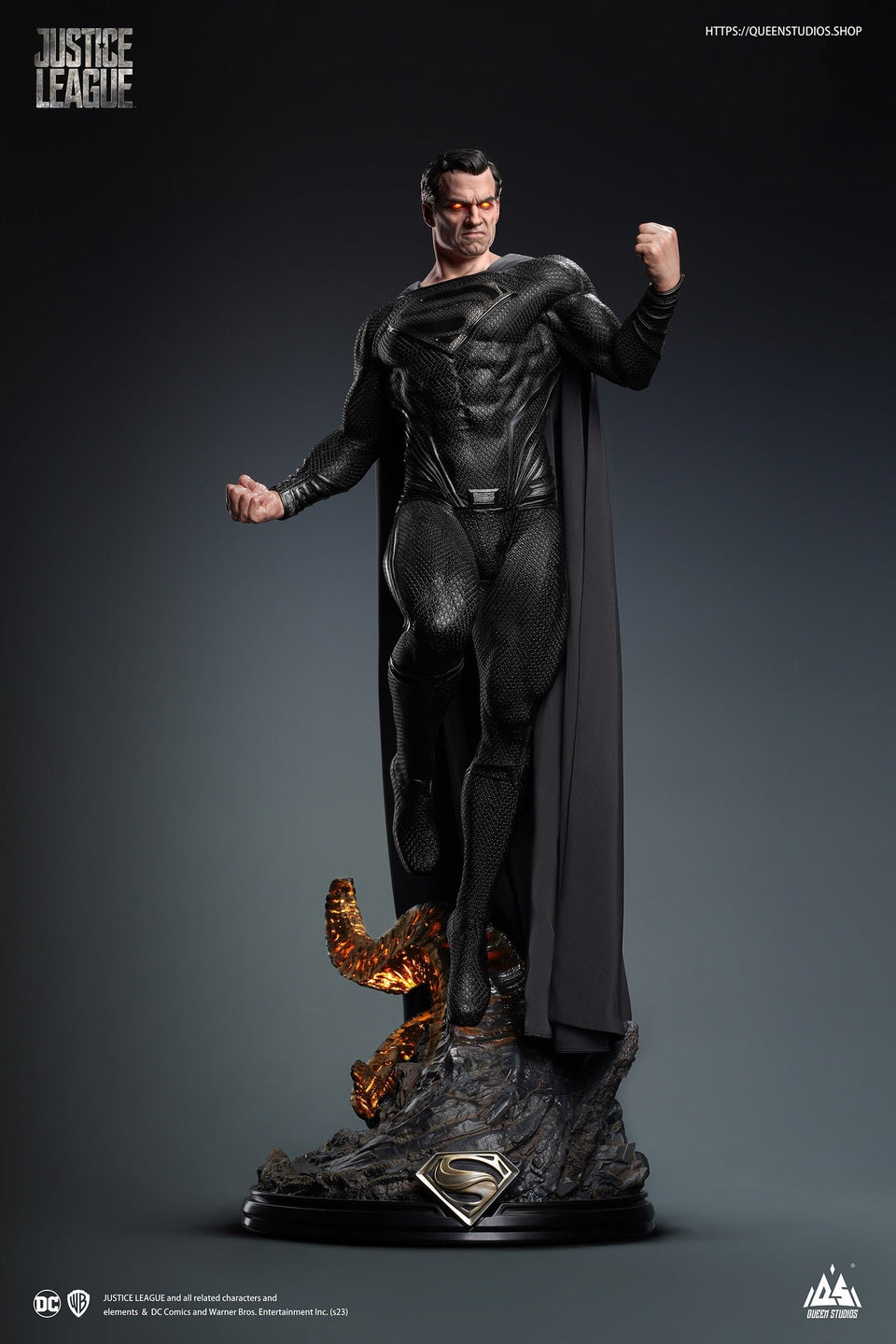 Queen Studios Superman (Henry Cavill) Black Suit (Premium Edition) 1/3 Scale Statue