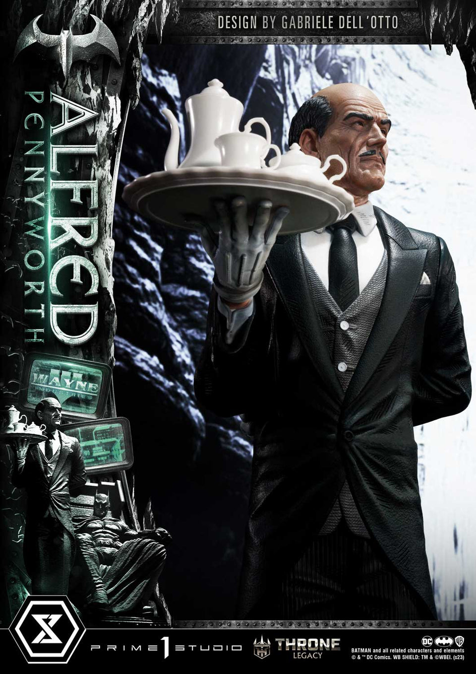 Prime 1 Studios Alfred Pennyworth (Bonus Version) 1/4 Scale Statue