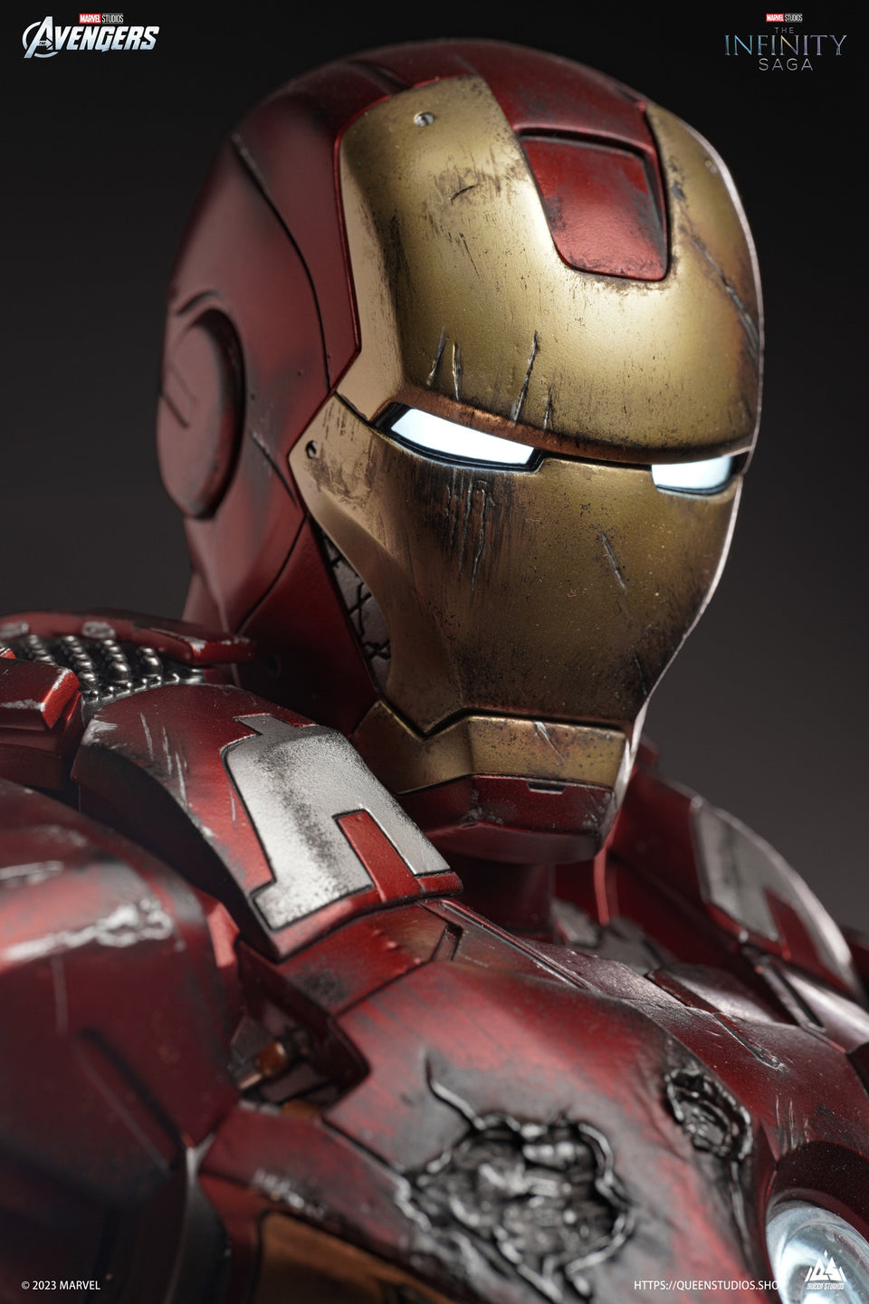 Queen Studios Iron Man Mark 7 (Battled Damaged Version) 1/3 Scale Statue