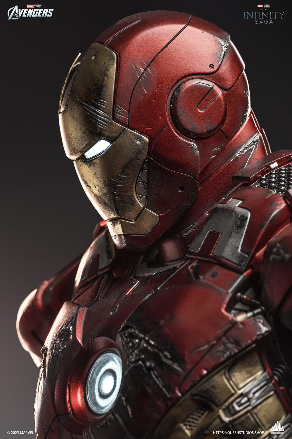 Queen Studios Iron Man Mark 7 (Battled Damaged Version) 1/3 Scale Statue