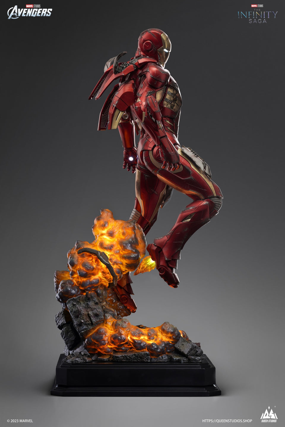 Queen Studios Iron Man Mark 7 (Battled Damaged Version) 1/3 Scale Statue