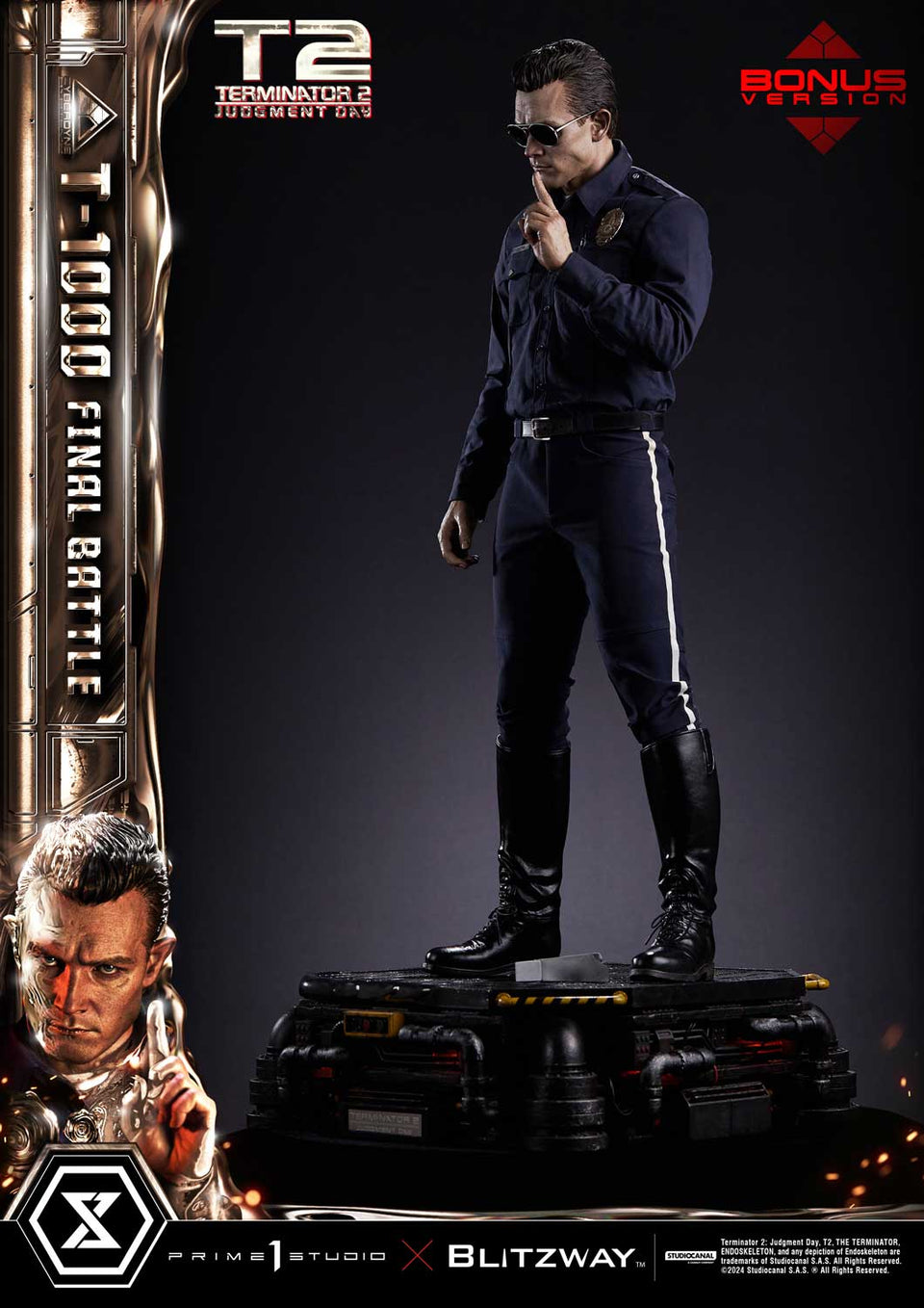 Prime 1 Studios Terminator 2 Final Battle T1000 (DX Bonus Version) 1/3 Scale Statue