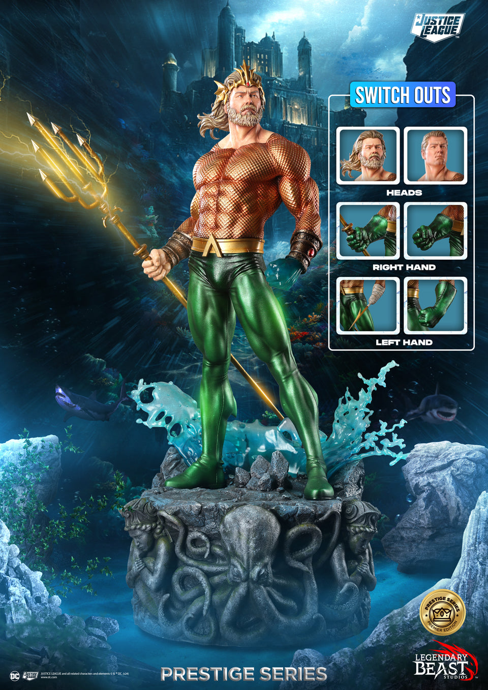 LBS Aquaman 1/3 (Premium Edition) Scale Statue