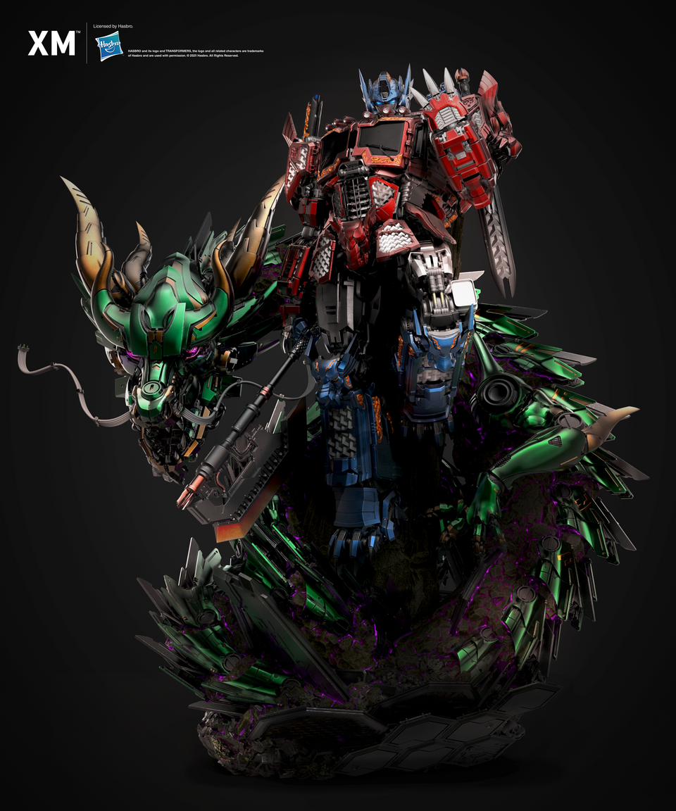 XM Studios Optimus Prime - Azure Dragon (Mythical Beasts Series) 1/10 Scale Statue
