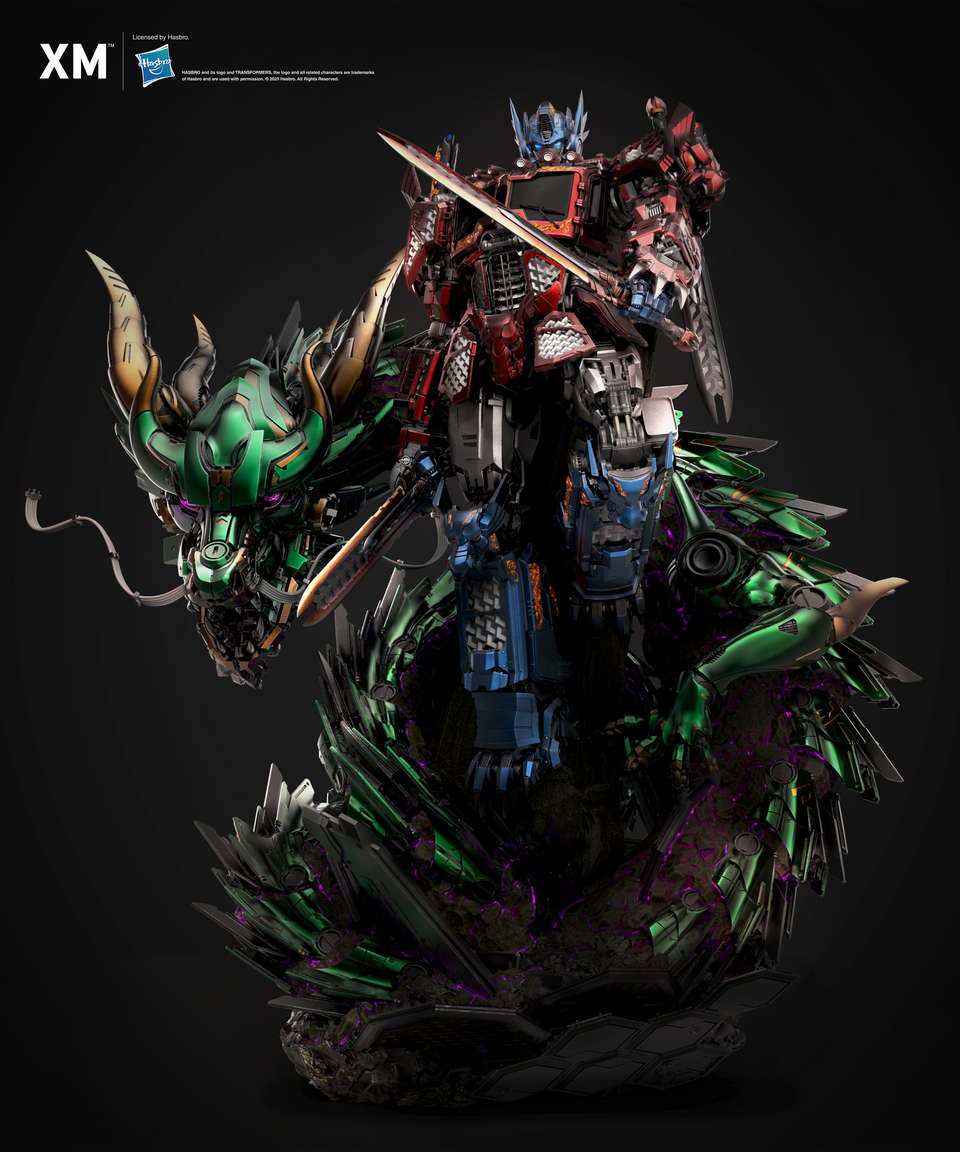 XM Studios Optimus Prime - Azure Dragon (Mythical Beasts Series) 1/10 Scale Statue
