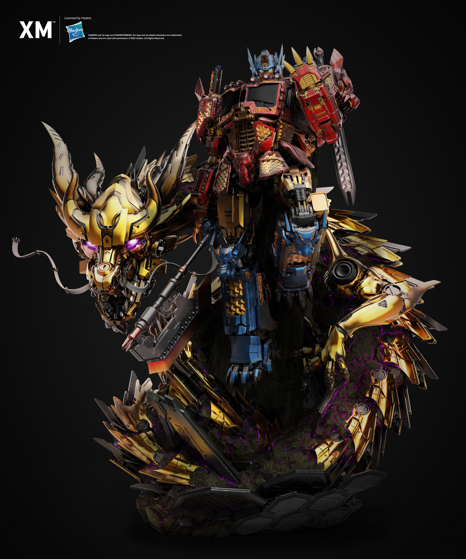 XM Studios Optimus Prime - Azure Dragon Gold Version (Mythical Beasts Series) 1/10 Scale Statue (Copy)