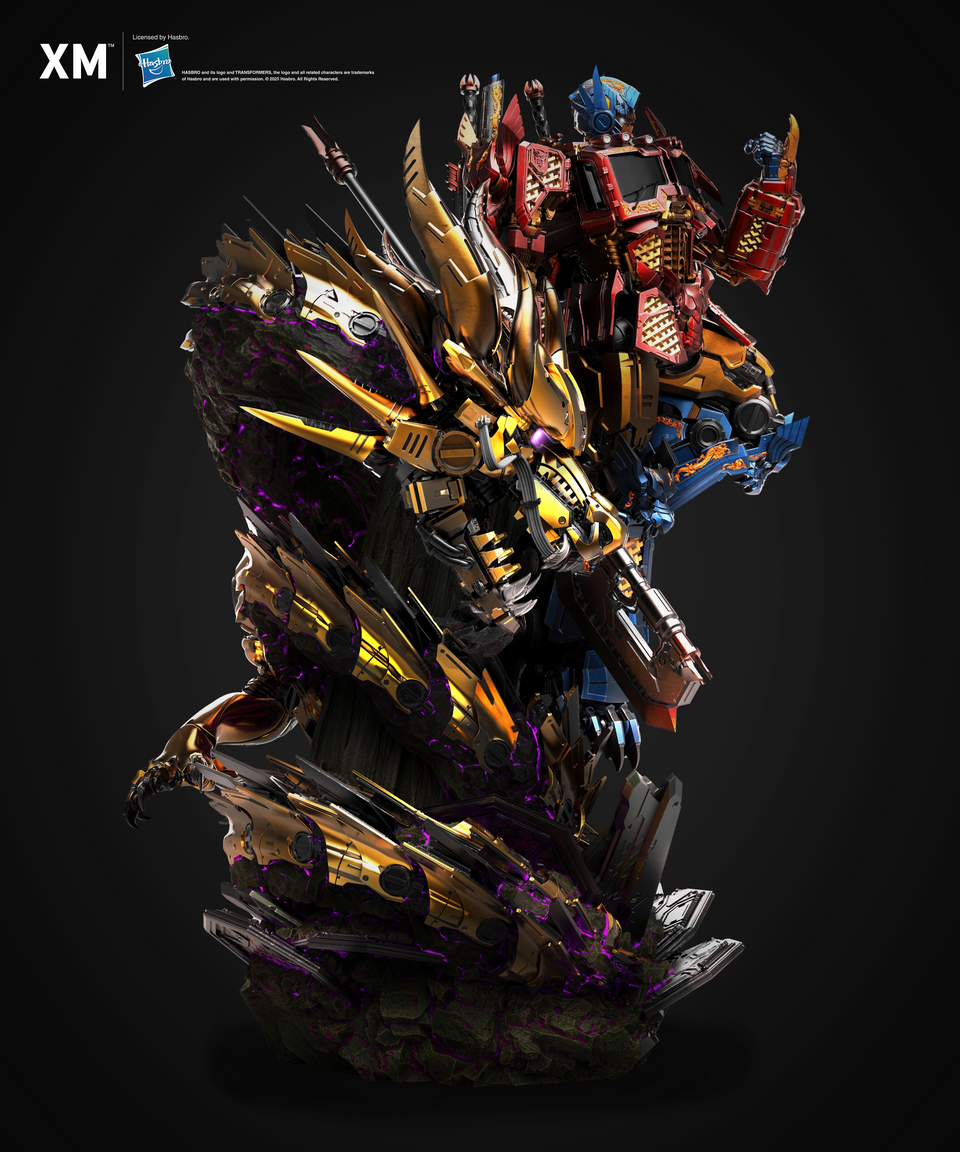 XM Studios Optimus Prime - Azure Dragon Gold Version (Mythical Beasts Series) 1/10 Scale Statue (Copy)