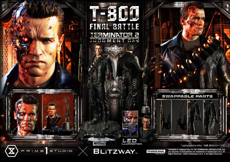 Prime 1 Studios T-800 Final Battle (DX Bonus Version) 1/3 Scale Statue