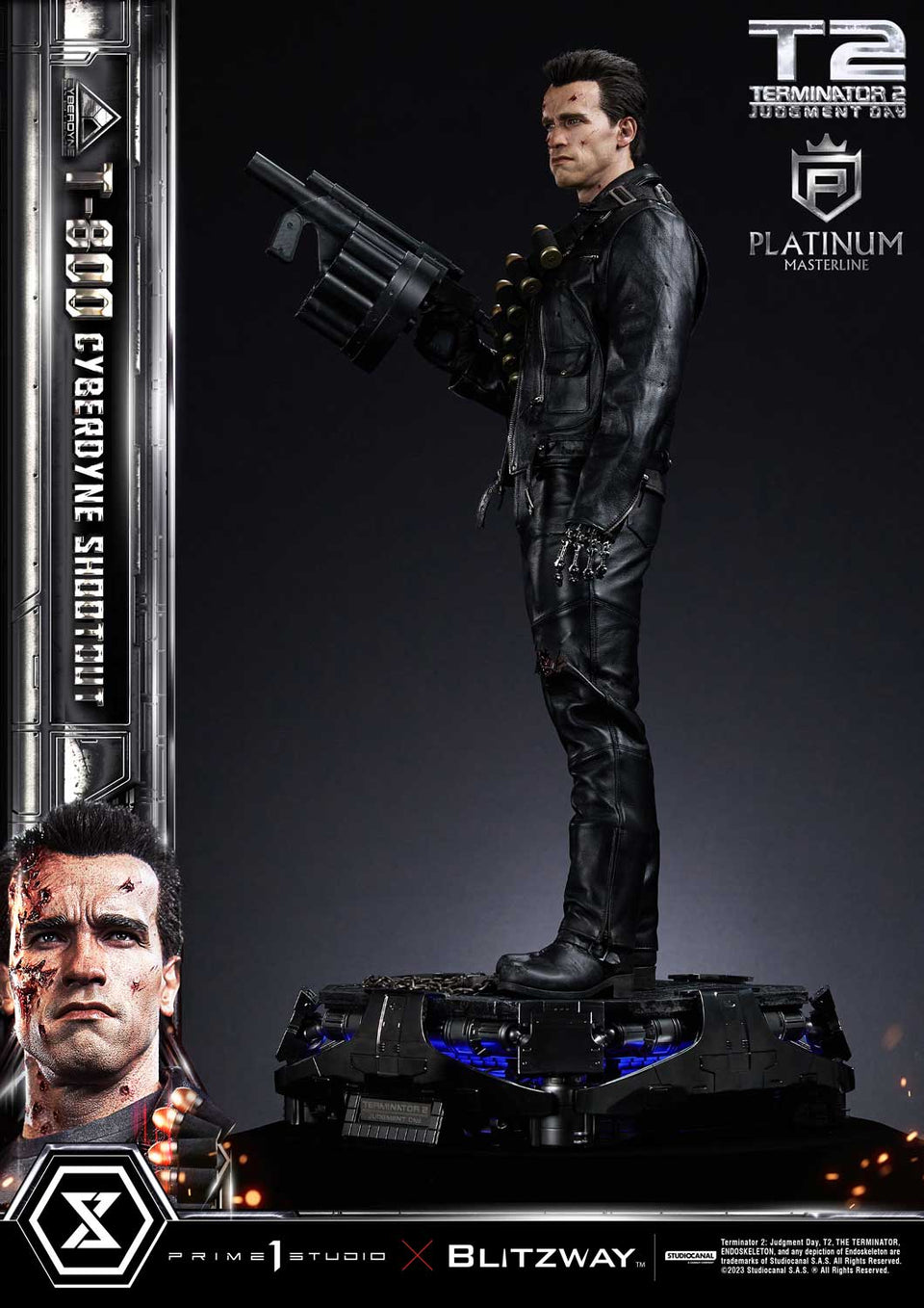 Prime 1 Studios T-800 Cyberdyne Shootout (Regular Version) 1/3 Scale Statue