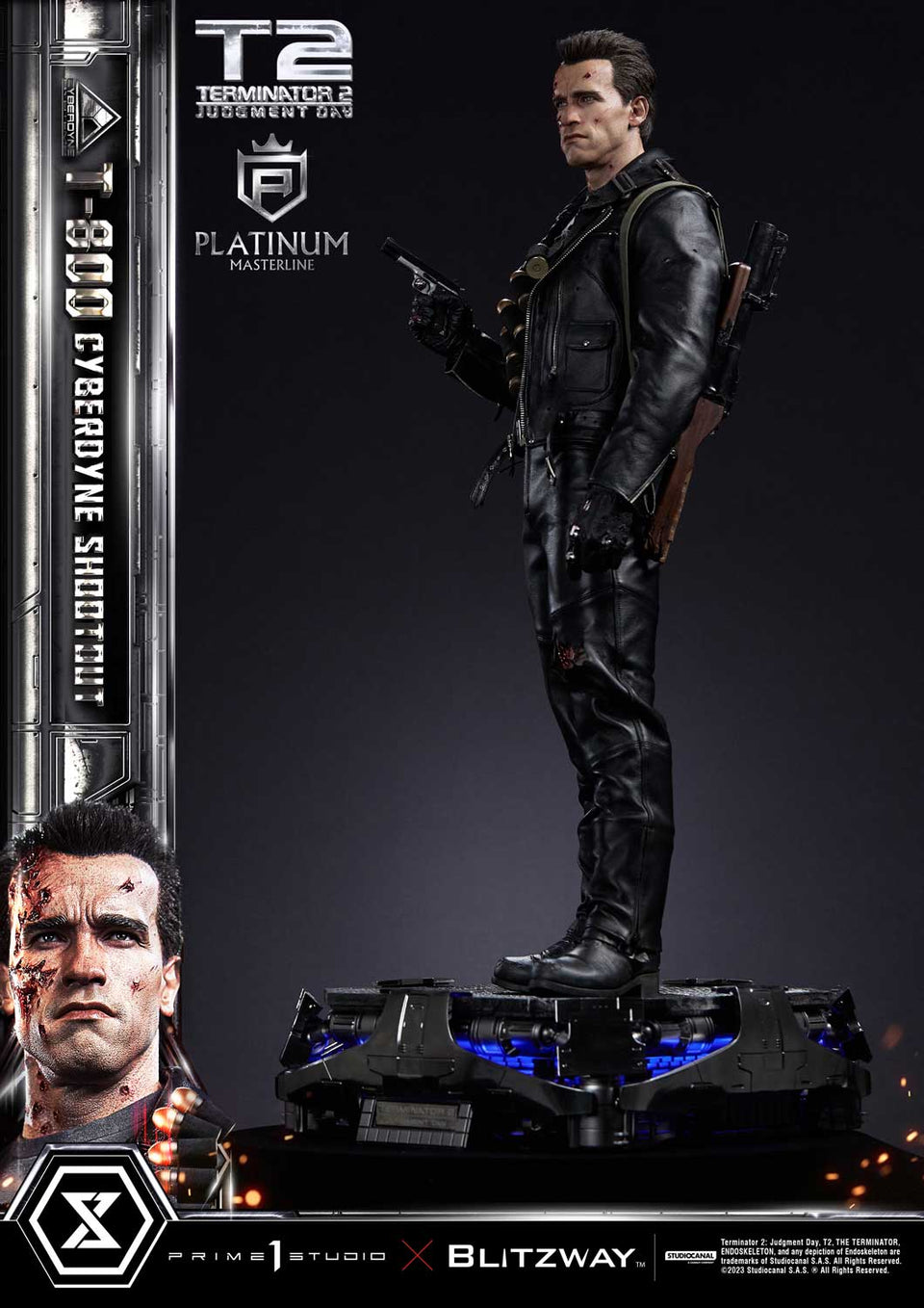 Prime 1 Studios T-800 Cyberdyne Shootout (Regular Version) 1/3 Scale Statue
