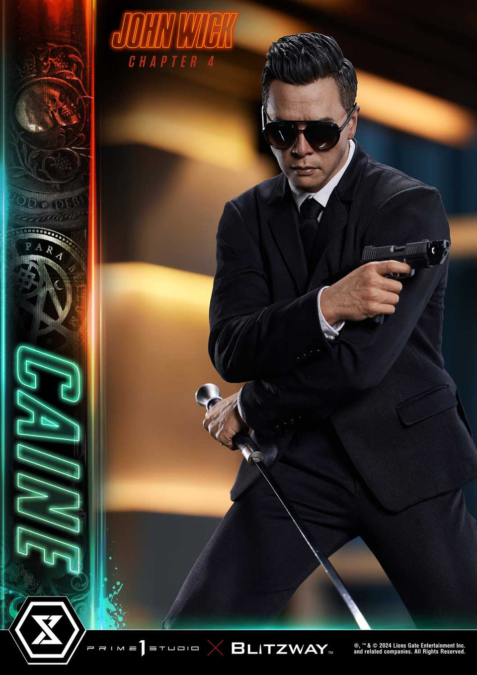 Prime 1 Studio Caine (John Wick Chapter 4 Film) (Deluxe) 1/4 Scale Statue