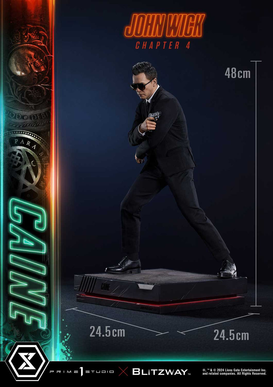 Prime 1 Studio Caine (John Wick Chapter 4 Film) (Deluxe) 1/4 Scale Statue