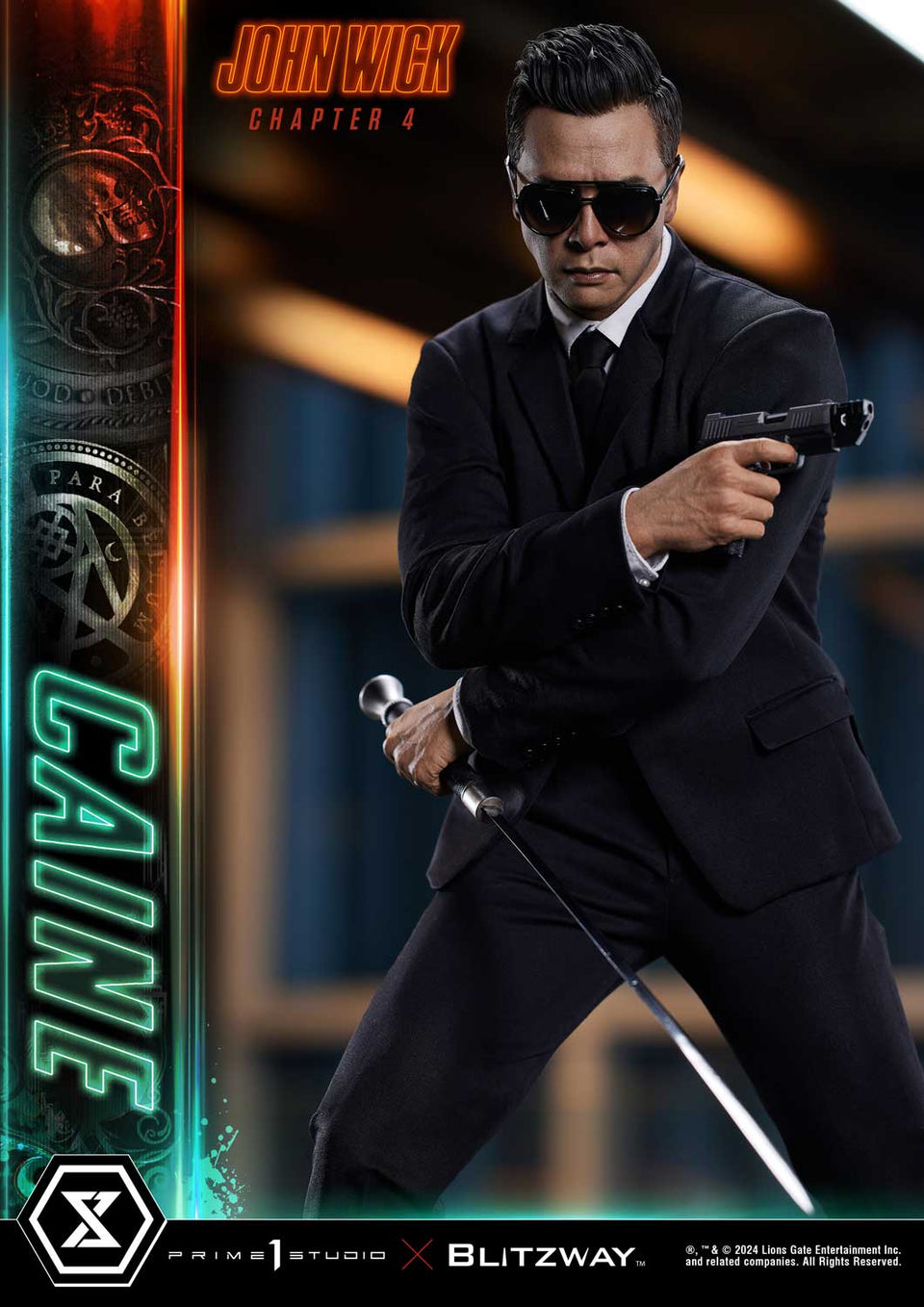 Prime 1 Studio Caine (John Wick Chapter 4 Film) (Deluxe) 1/4 Scale Statue