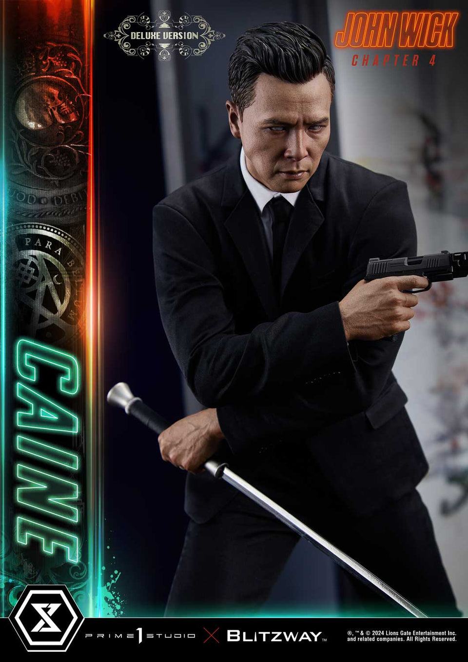 Prime 1 Studio Caine (John Wick Chapter 4 Film) (Deluxe) 1/4 Scale Statue