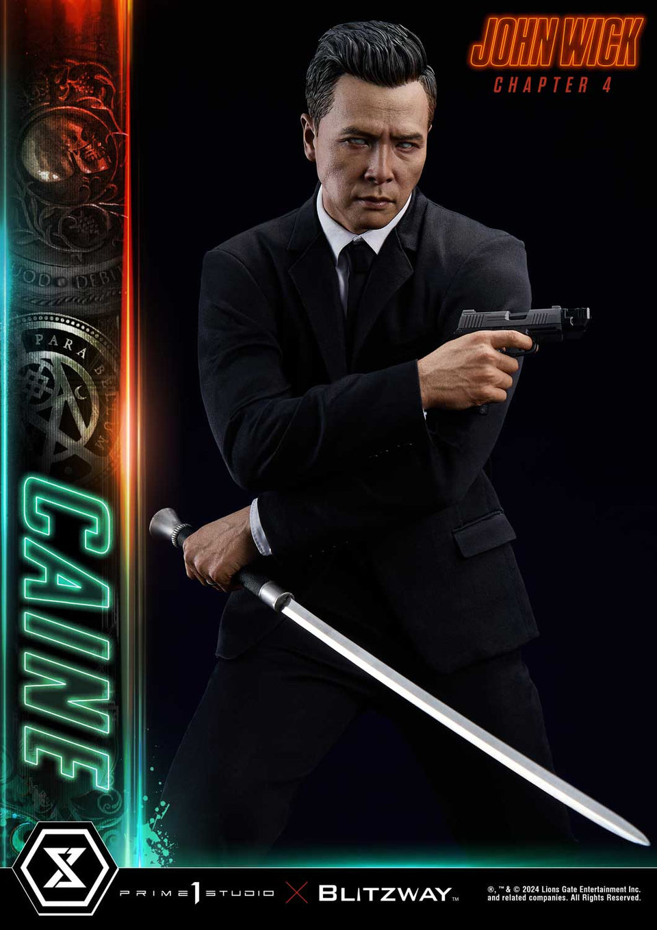 Prime 1 Studio Caine (John Wick Chapter 4 Film) (Deluxe) 1/4 Scale Statue