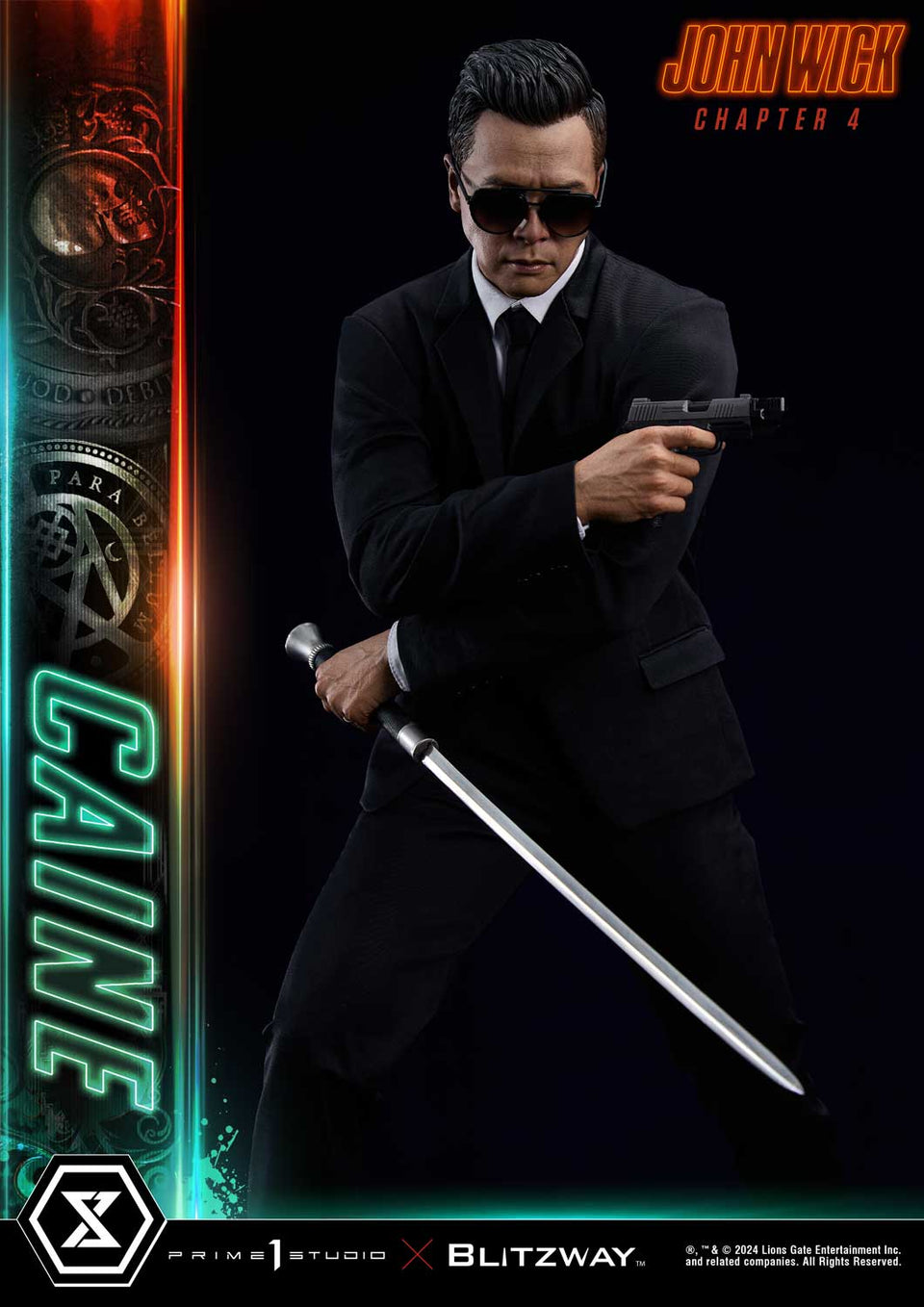 Prime 1 Studio Caine (John Wick Chapter 4 Film) (Deluxe) 1/4 Scale Statue