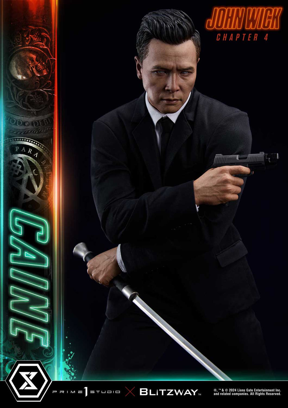 Prime 1 Studio Caine (John Wick Chapter 4 Film) (Deluxe) 1/4 Scale Statue