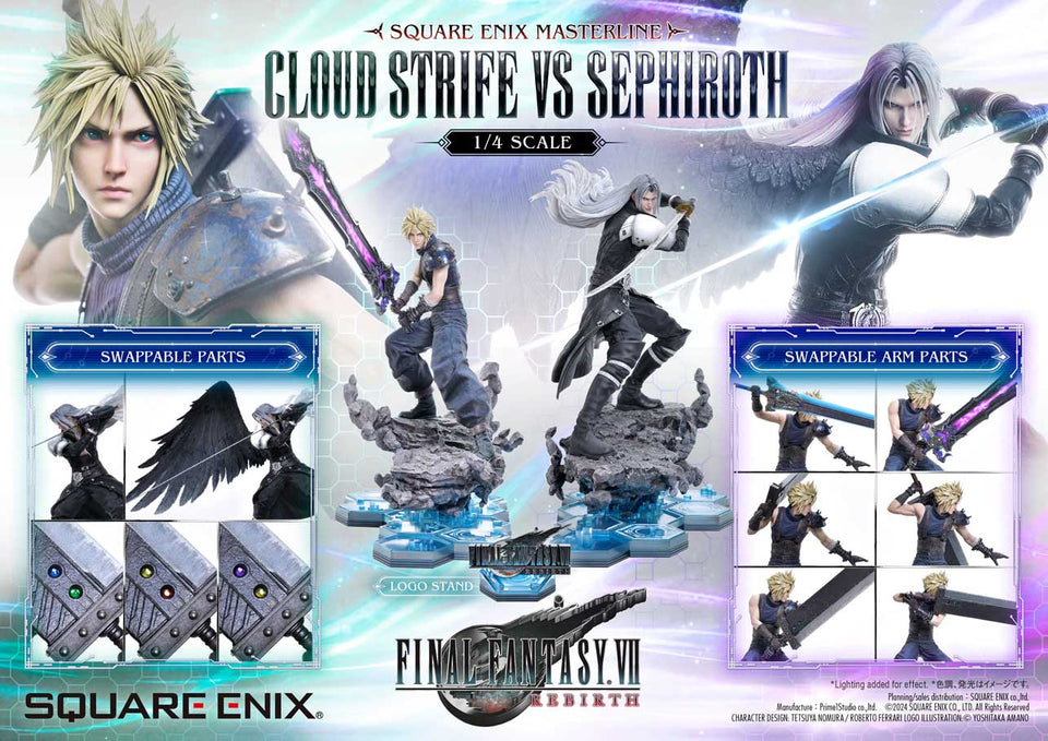 Prime 1 Studio CLOUD STRIFE vs SEPHIROTH 1/4 Scale Statue (SEM-08)