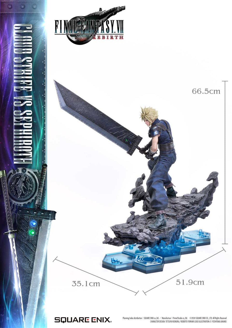 Prime 1 Studio CLOUD STRIFE vs SEPHIROTH 1/4 Scale Statue (SEM-08)