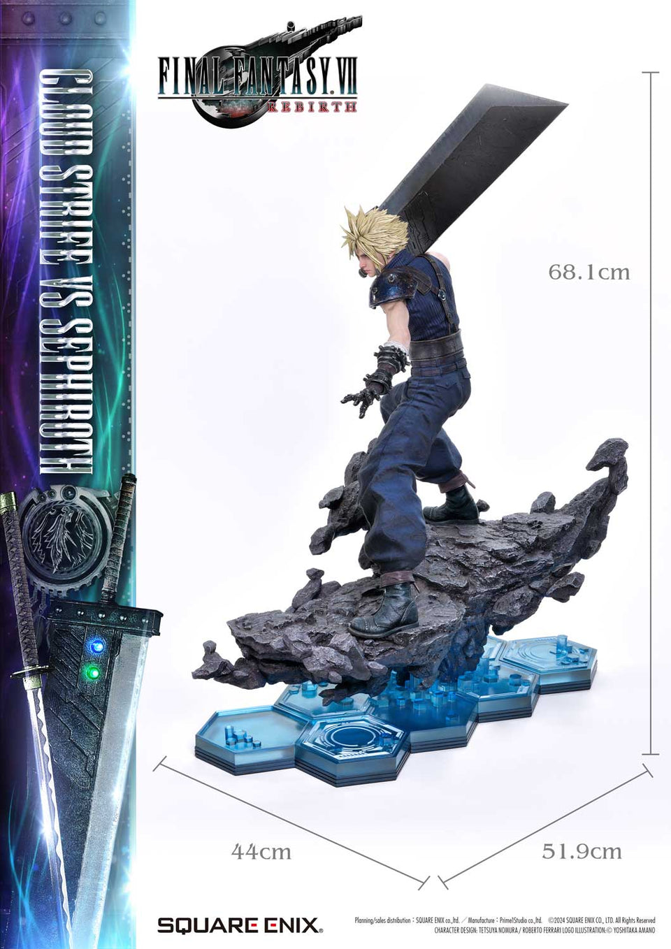 Prime 1 Studio CLOUD STRIFE vs SEPHIROTH 1/4 Scale Statue (SEM-08)