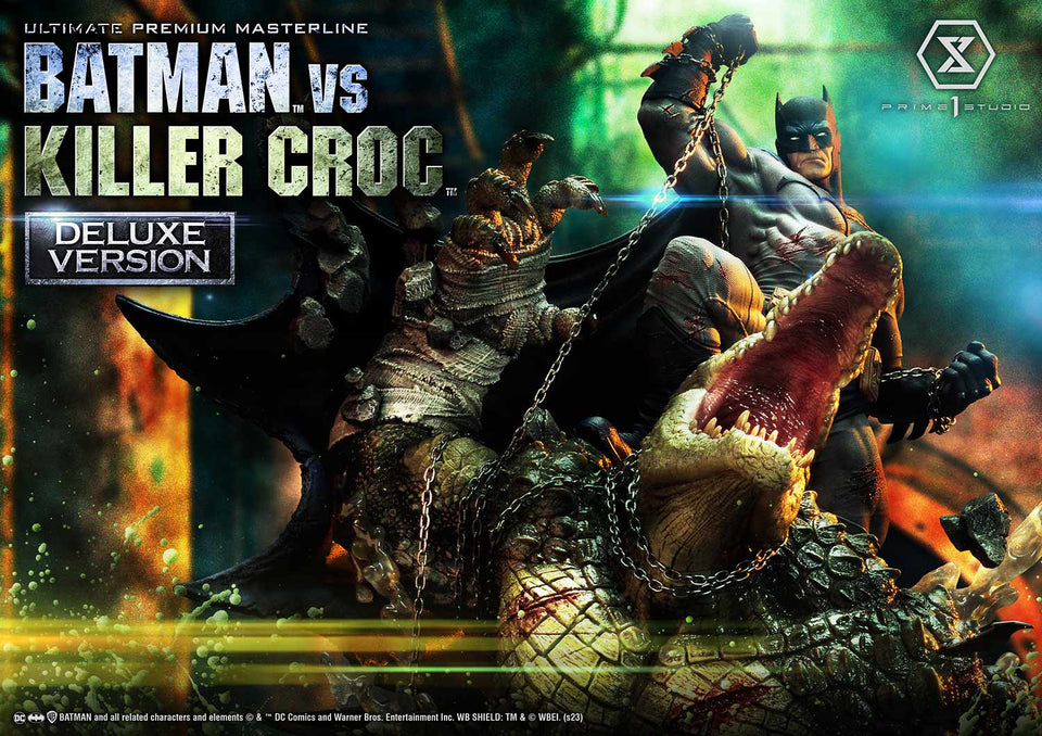 Prime 1 Studios Batman Versus Killer Croc (Bonus Deluxe Version) Statue