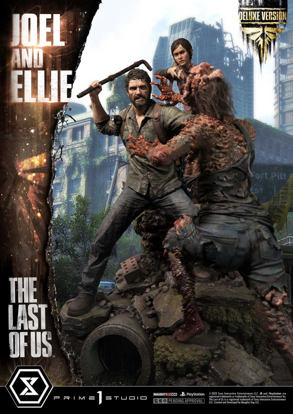 Prime 1 Studios The Last of Us PartⅠ  (Joel ＆ Ellie) (Deluxe Bonus Version) 1/4 Scale Statue