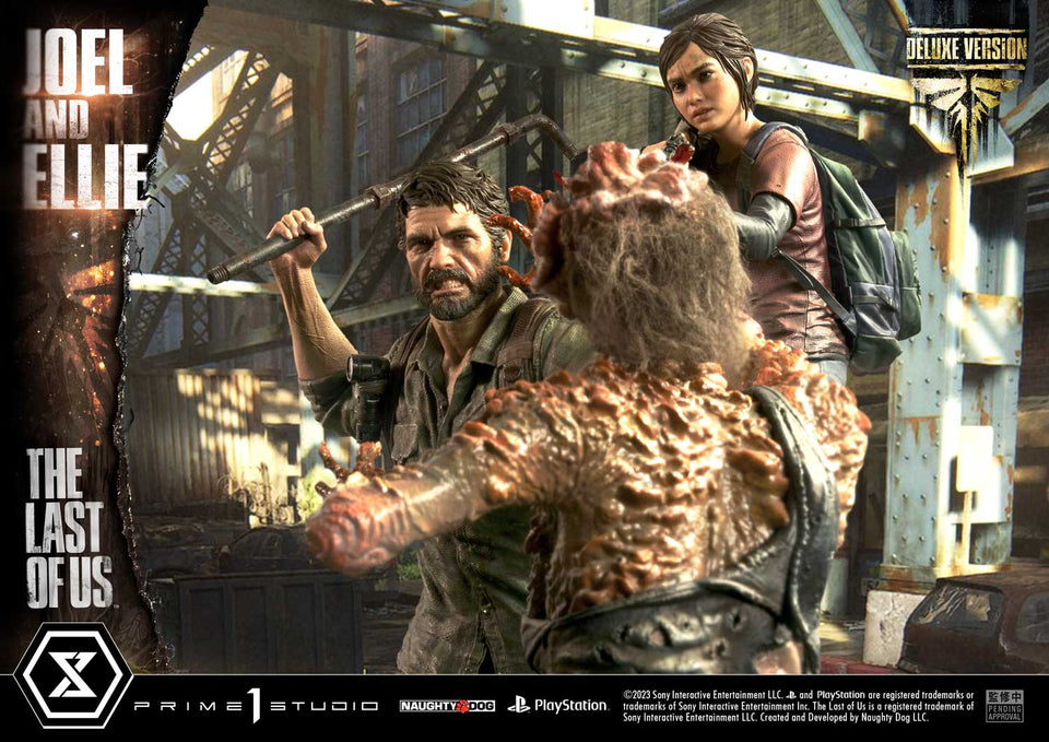 Prime 1 Studios The Last of Us PartⅠ  (Joel ＆ Ellie) (Deluxe Bonus Version) 1/4 Scale Statue
