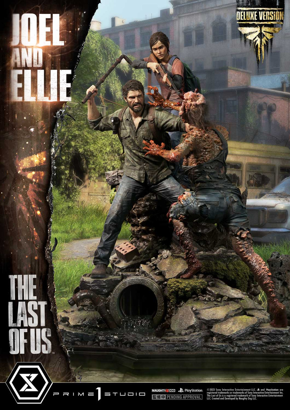 Prime 1 Studios The Last of Us PartⅠ  (Joel ＆ Ellie) (Deluxe Bonus Version) 1/4 Scale Statue