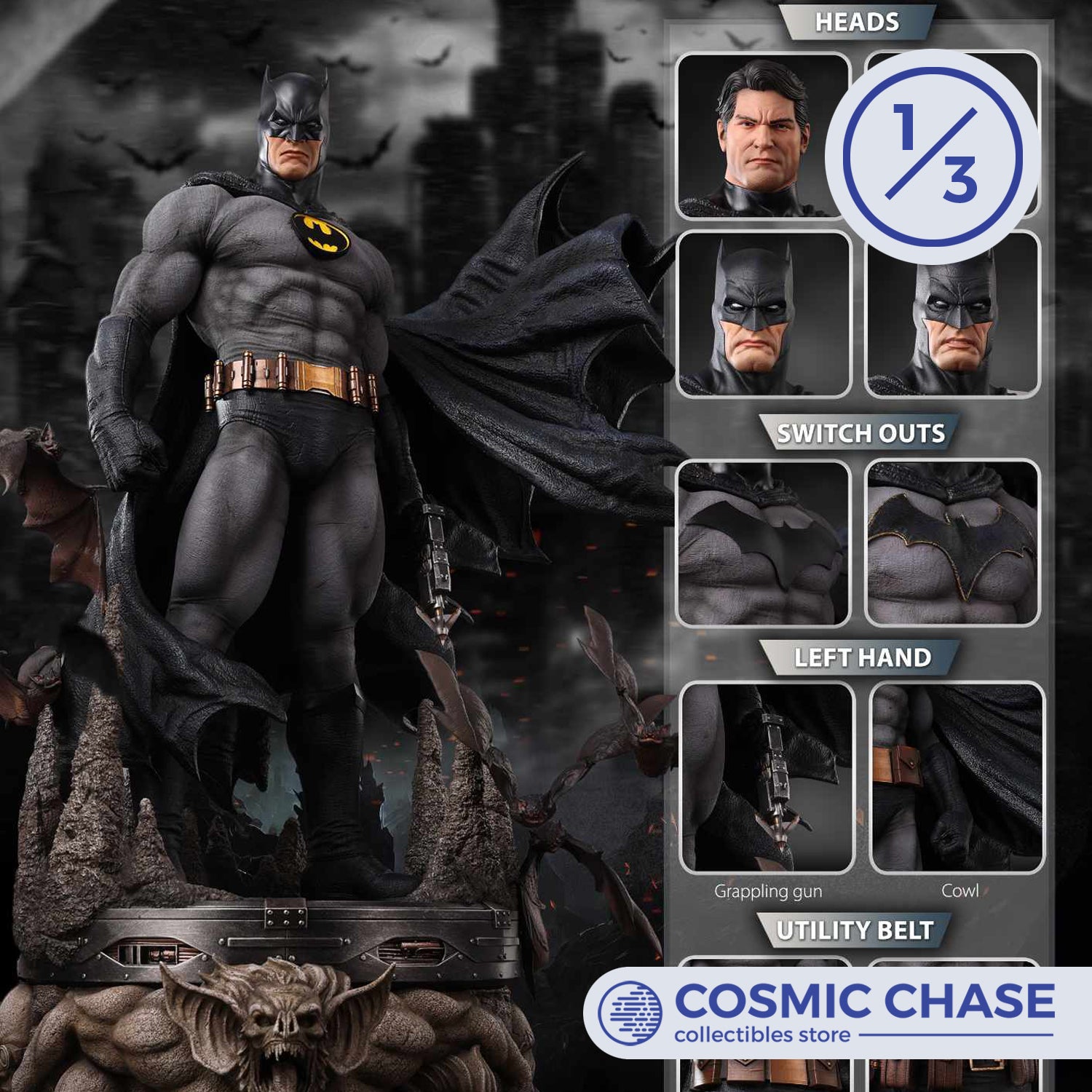 LBS Batman Black (Premium Edition) 1/3 Scale Statue – Cosmic Chase ...