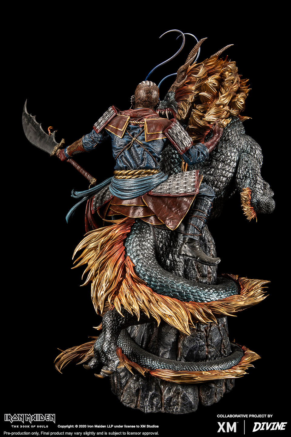 XM Studios Eddie X The Chinese Dragon 2016 The Book Of Souls World Tour 1:4 Scale Statue