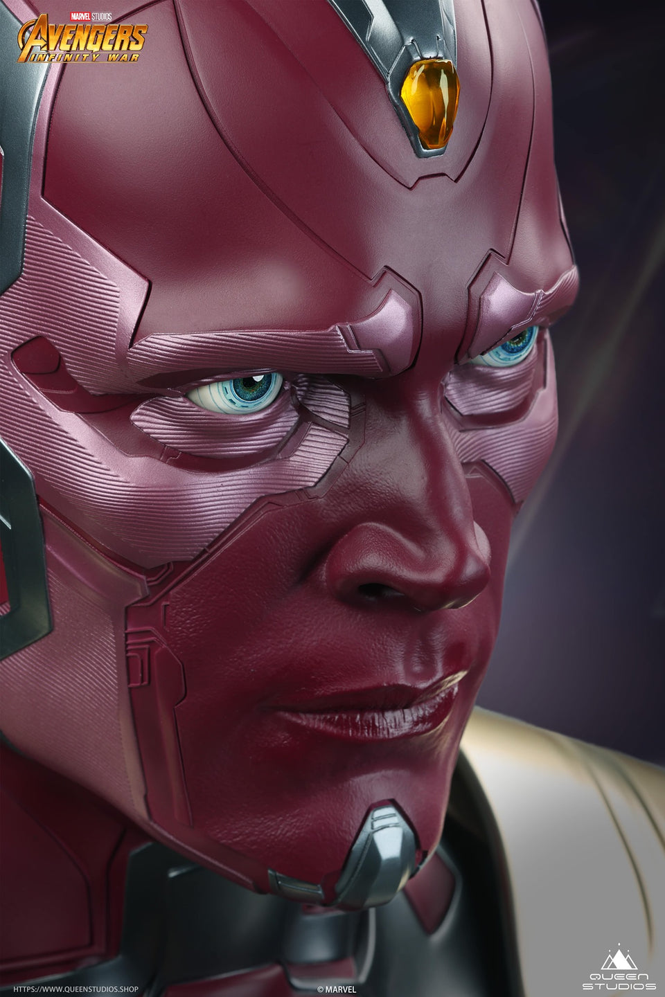 Queens Studio Vision (Avengers) 1:1 Scale Lifesize Bust