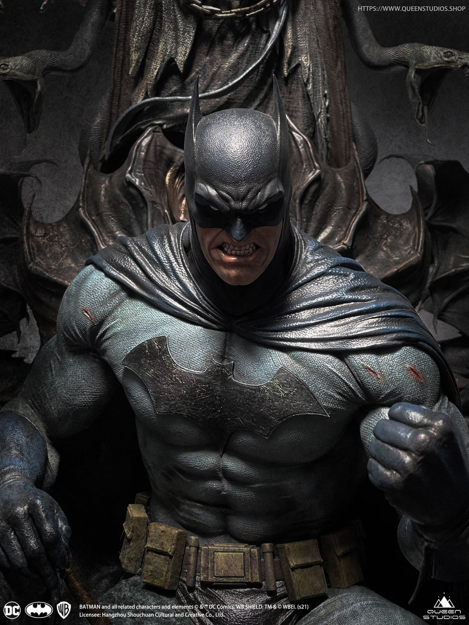 Queens Studio Batman on Throne (Regular Edition) 1/4 Scale Statue