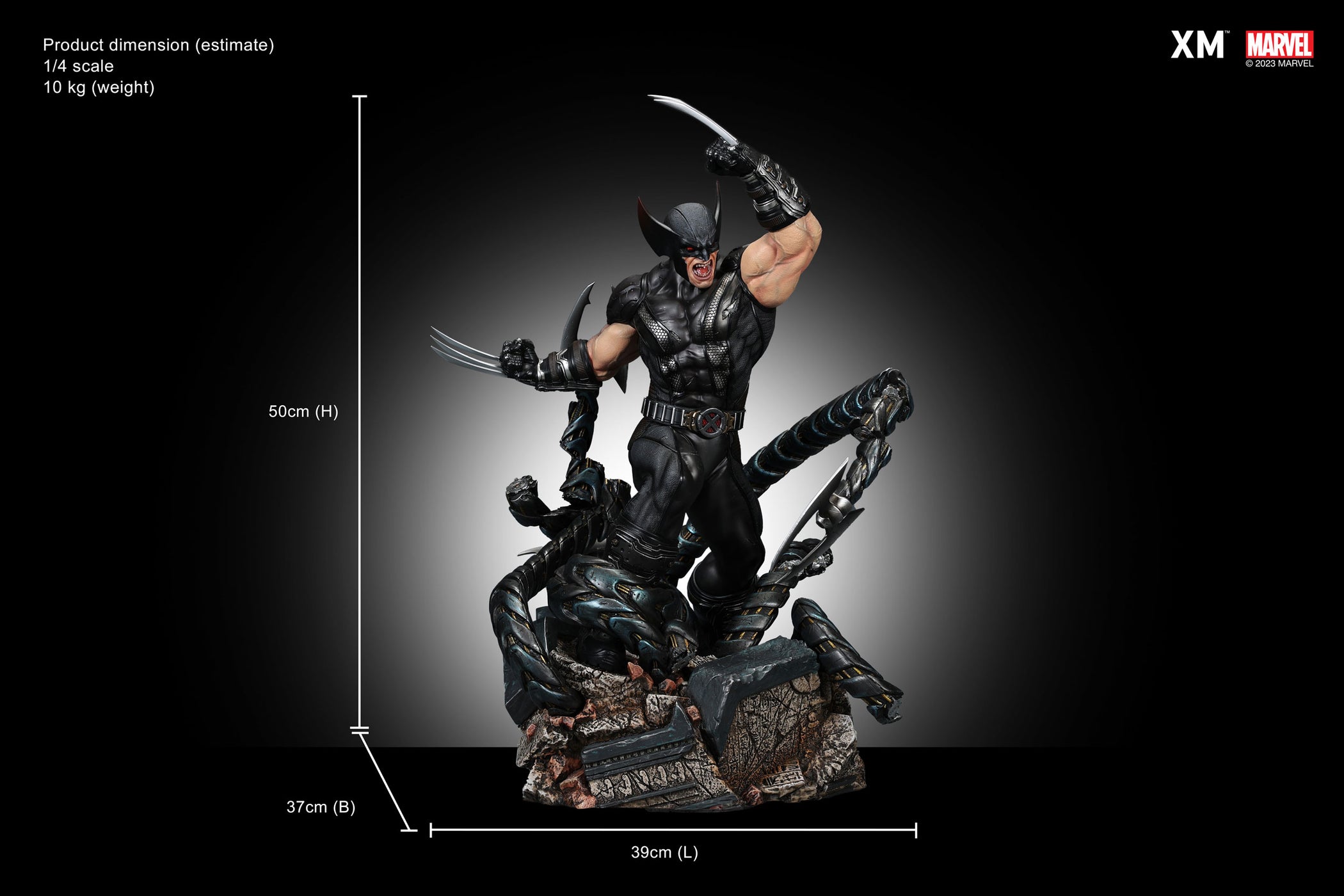 XM Studios Wolverine (X Force) (Version A) 1/4 Scale Statue – Cosmic ...