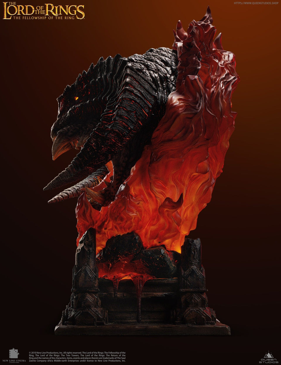 Queen Studios Lord Of The Rings (Balrog Polda Edition) (With Base) Bust Statue