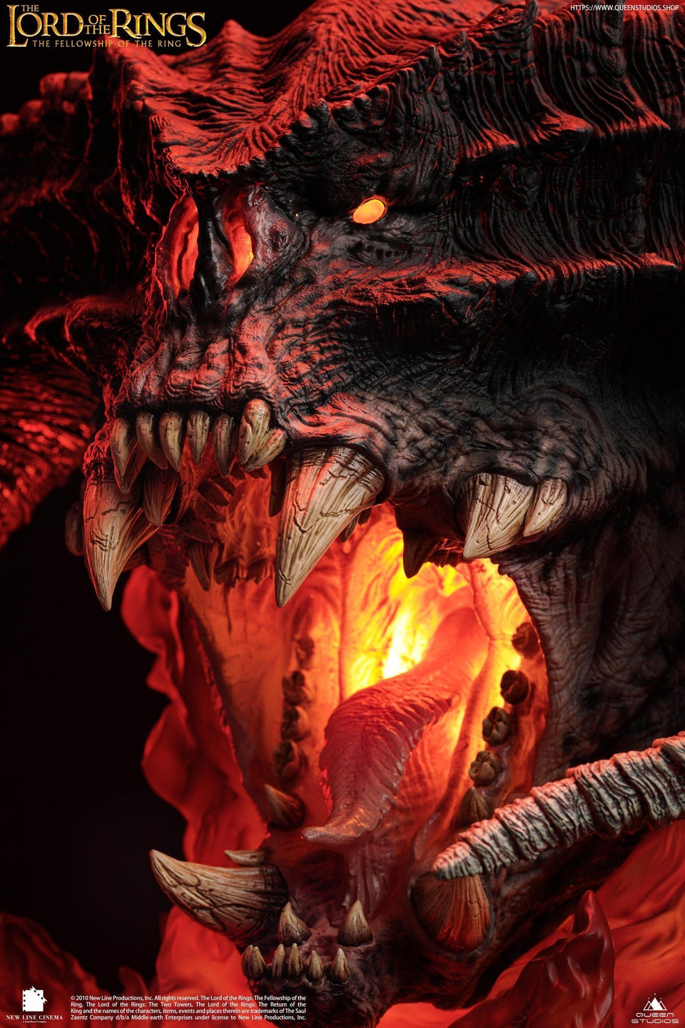 Queen Studios Lord Of The Rings (Balrog Cinta Edition) Bust Statue