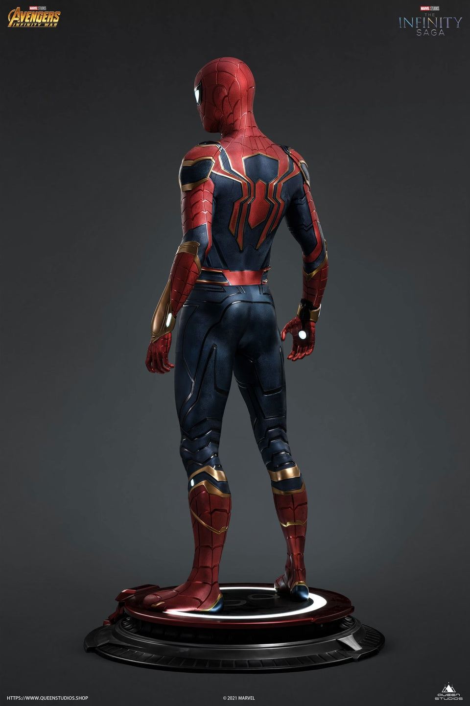 Queen Studios Iron Spider Life-Size Statue