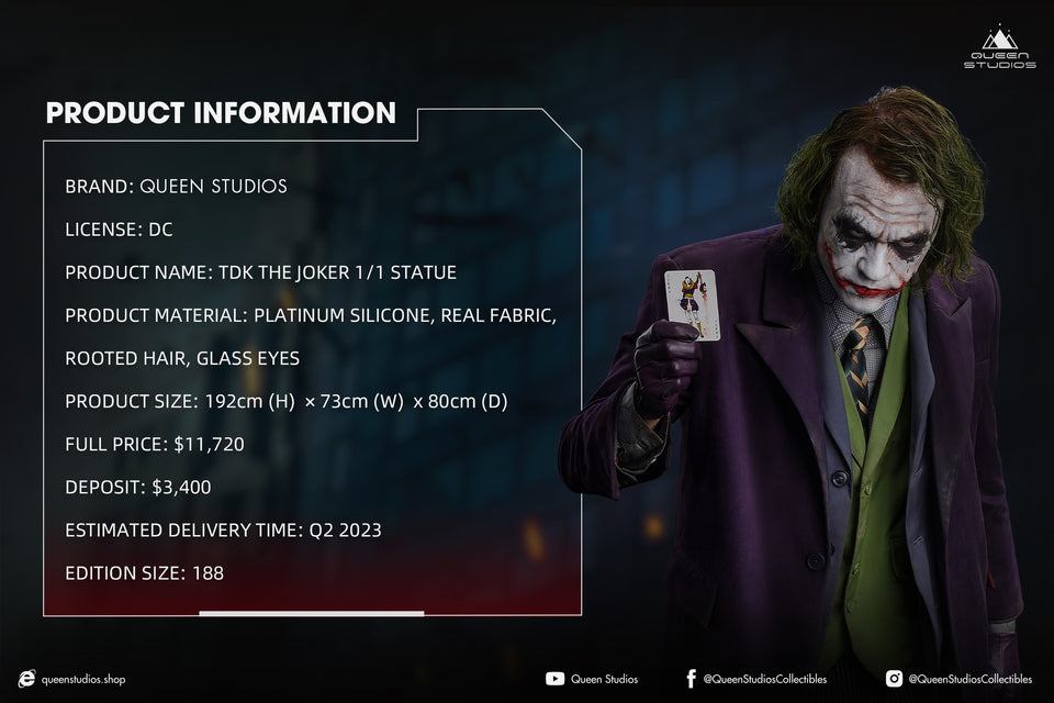 Queen Studios TDK The Joker 1/1 Scale Statue