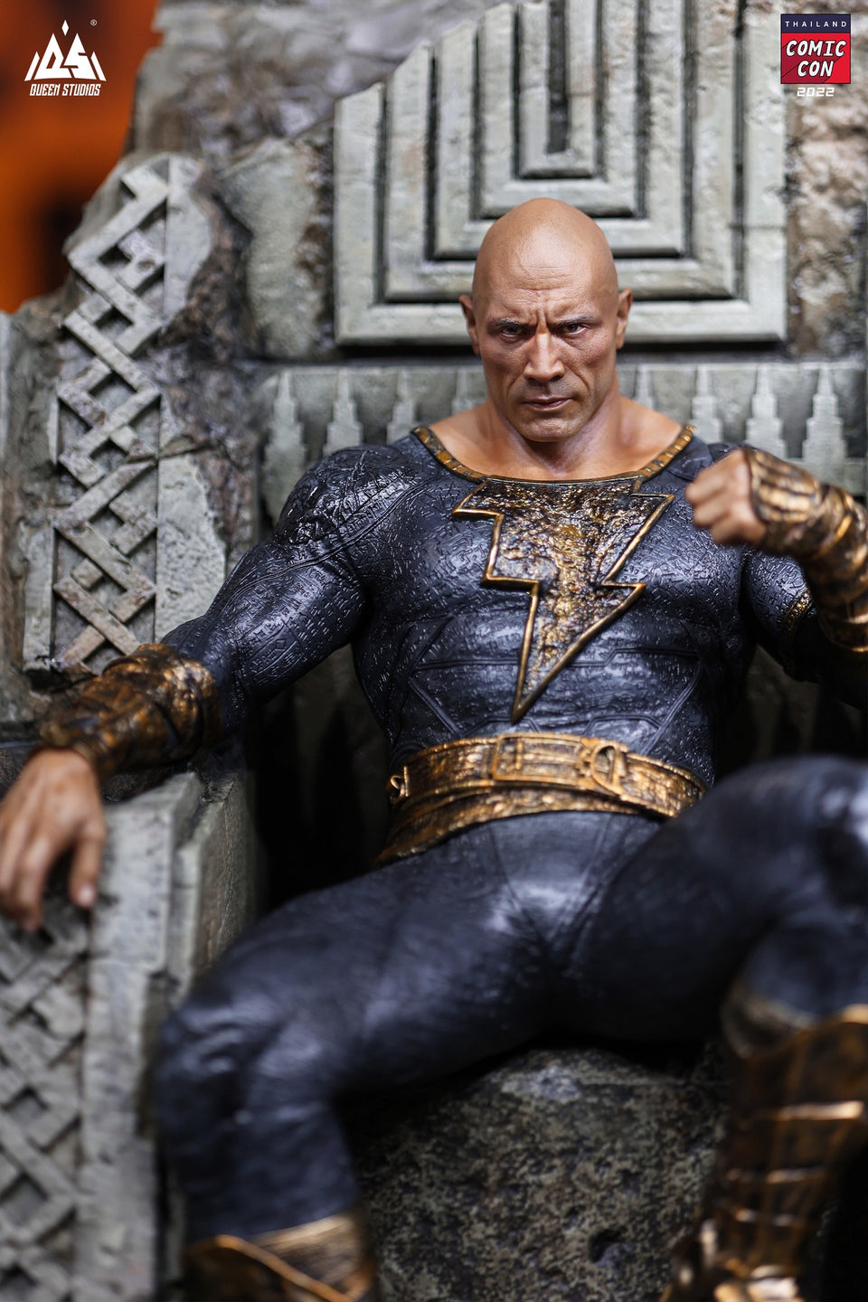 Queen Studios Black Adam On Throne 1/4 Scale Statue