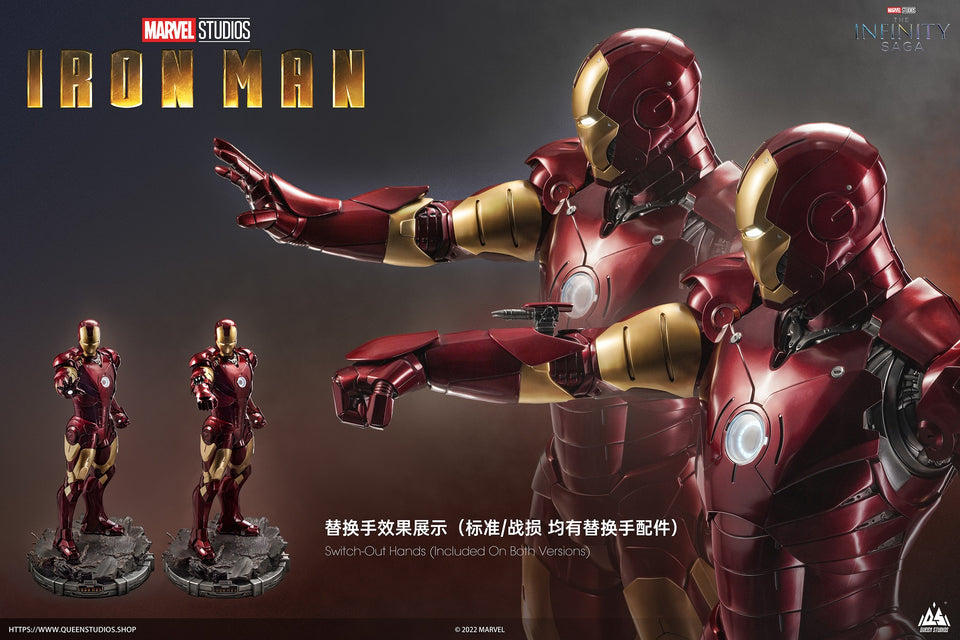 Queen Studios Iron Mark 3 (Battle Damaged Edition) 1/2 Scale Statue