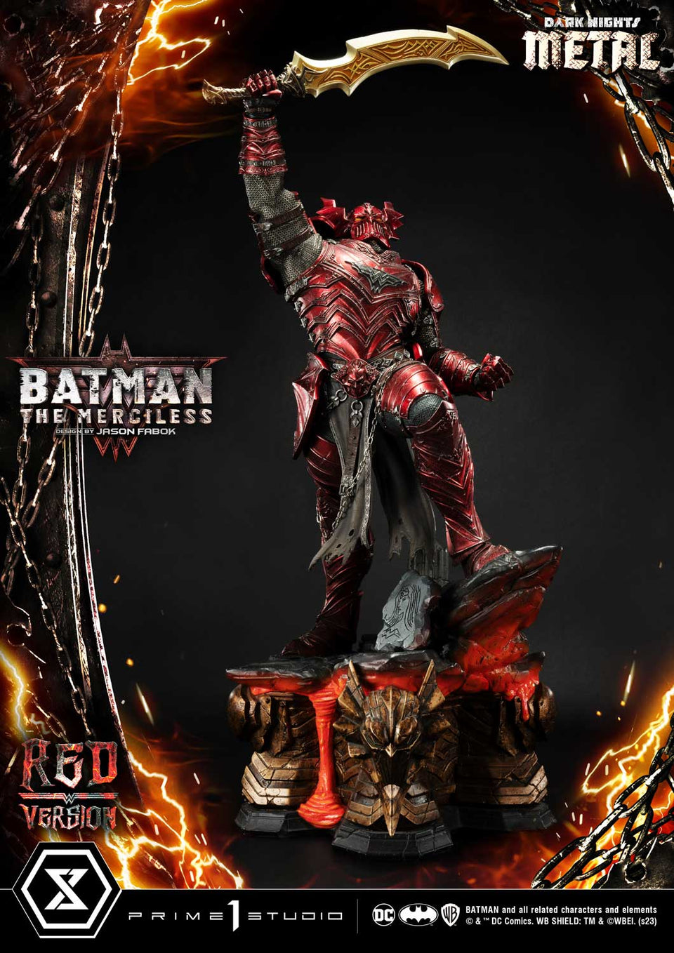 Prime 1 Studio Merciless (Batman) (Red Version) 1/3 Scale Statue