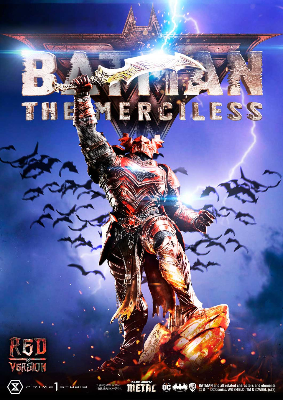 Prime 1 Studio Merciless (Batman) (Red Version) 1/3 Scale Statue
