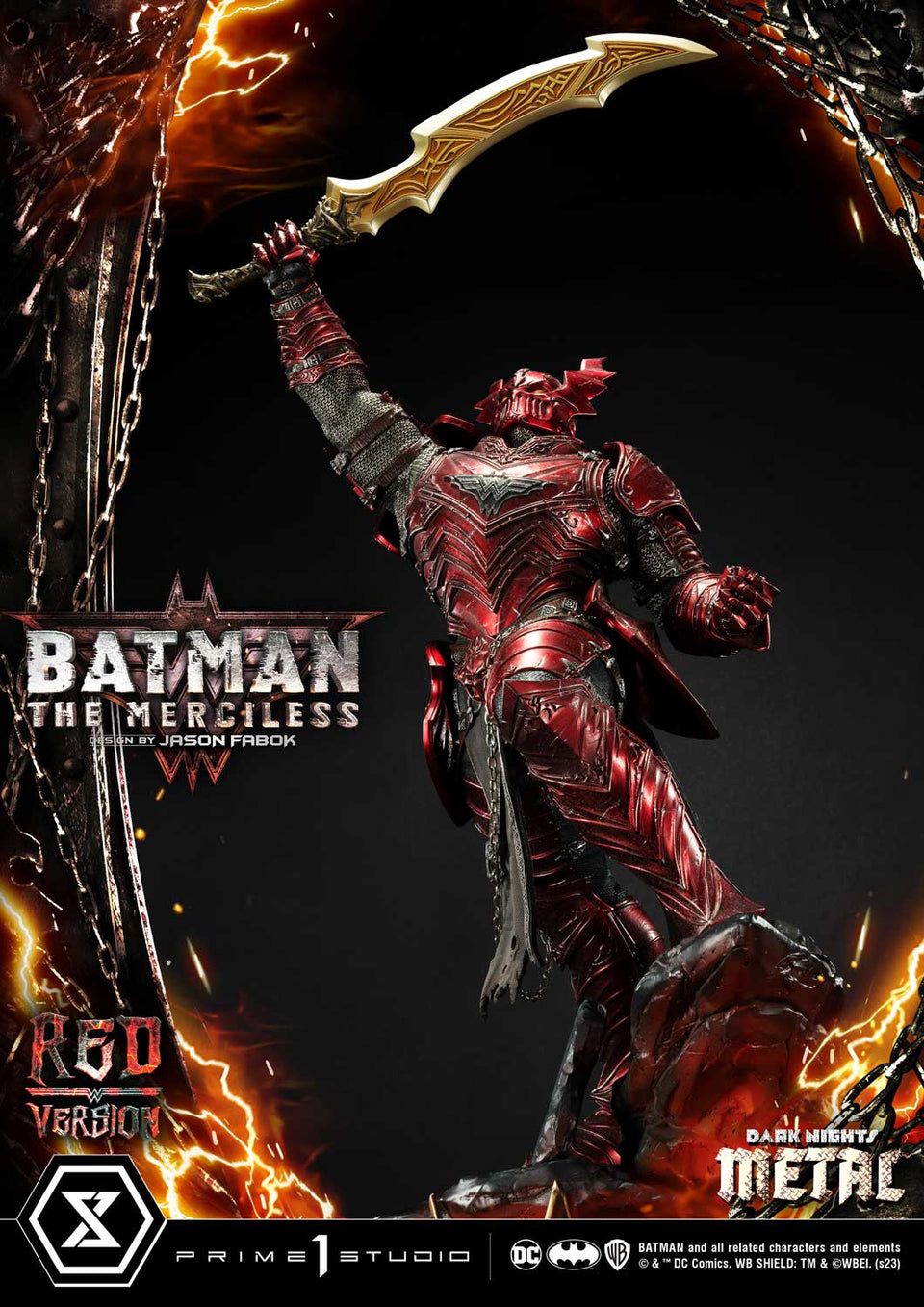 Prime 1 Studio Merciless (Batman) (Red Version) 1/3 Scale Statue