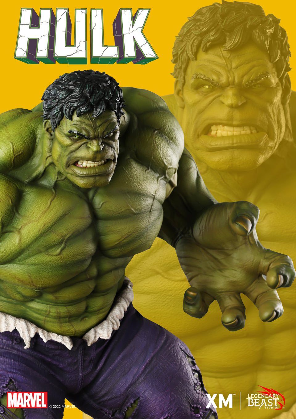 XM Studios Incredible Hulk (3 Portraits) (Premier Edition)1/3 Scale Statue